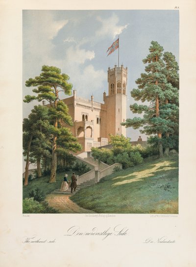 Oscarshal Nordwestseite, 1852 von Joachim Frich